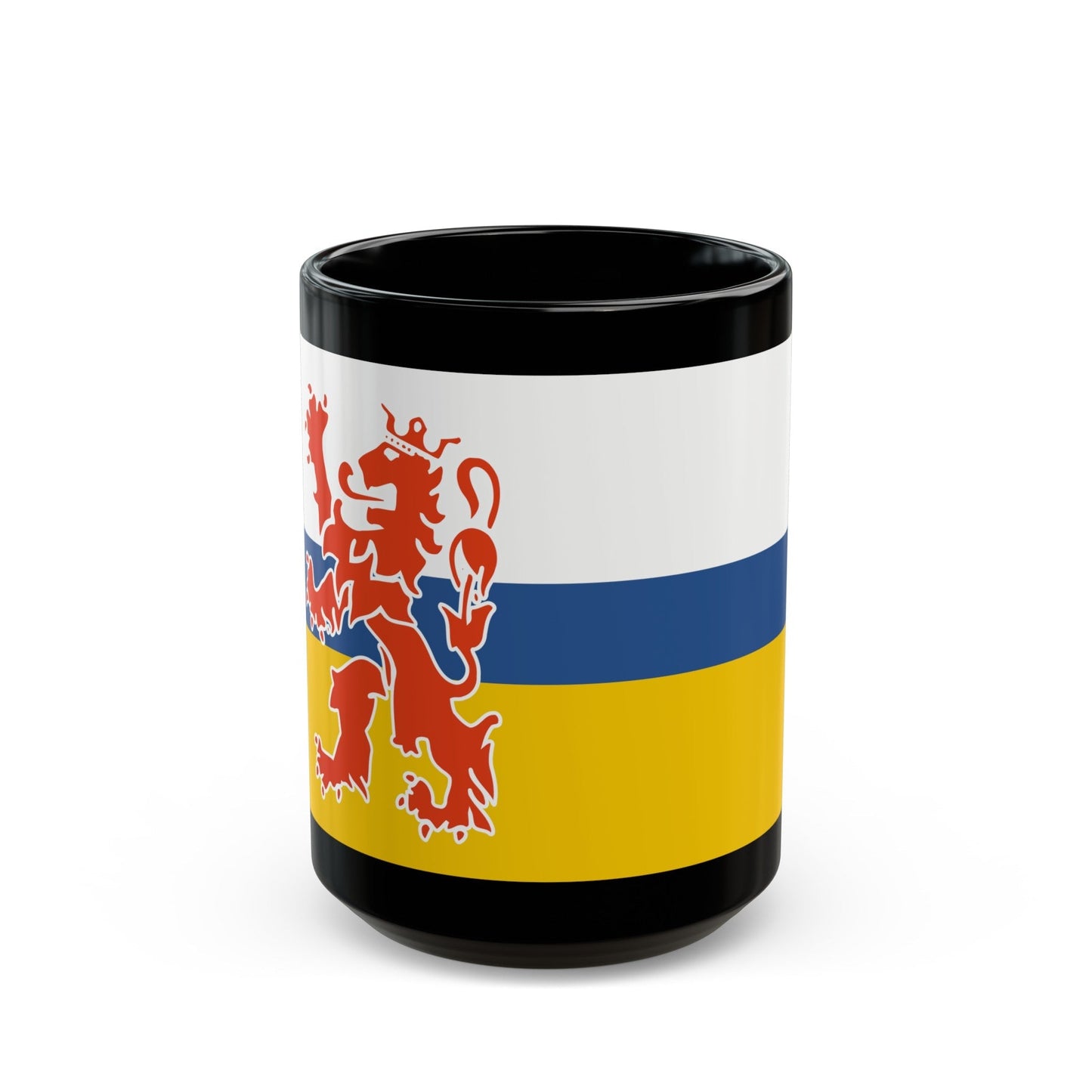 Flag of Limburg Netherlands - Black Coffee Mug-15oz-The Sticker Space