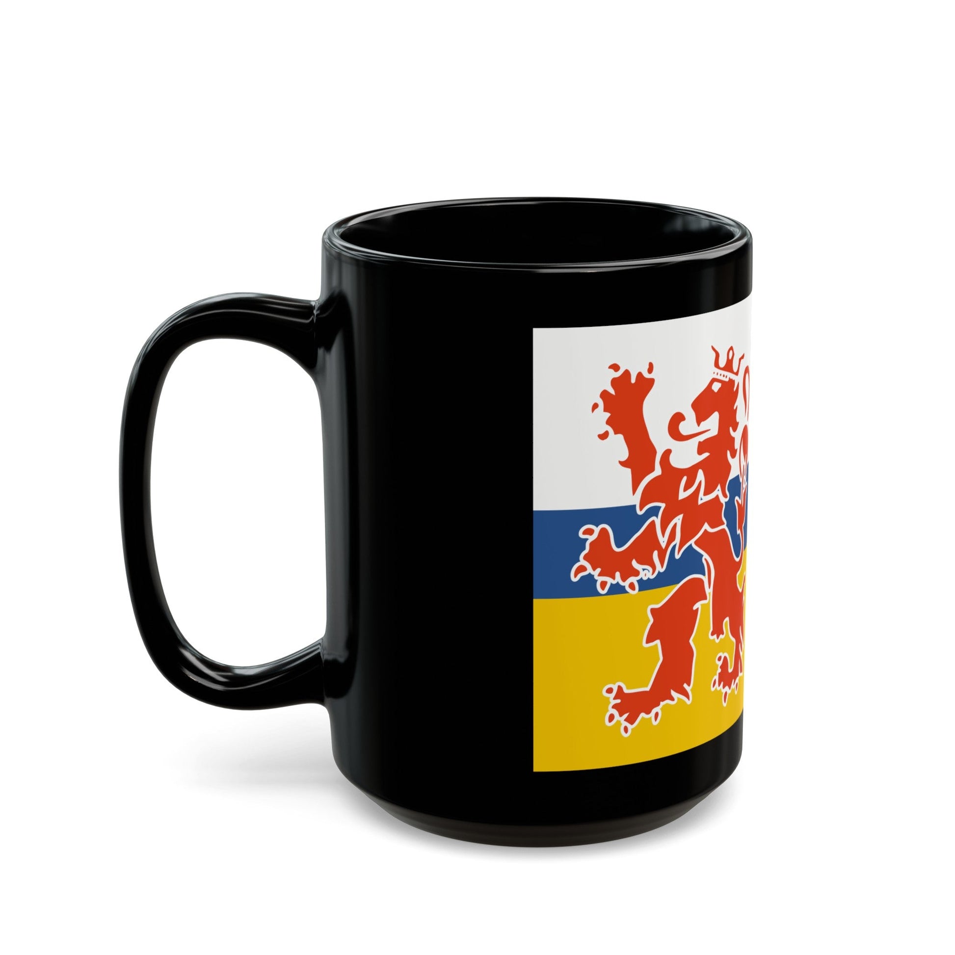 Flag of Limburg Netherlands - Black Coffee Mug-The Sticker Space