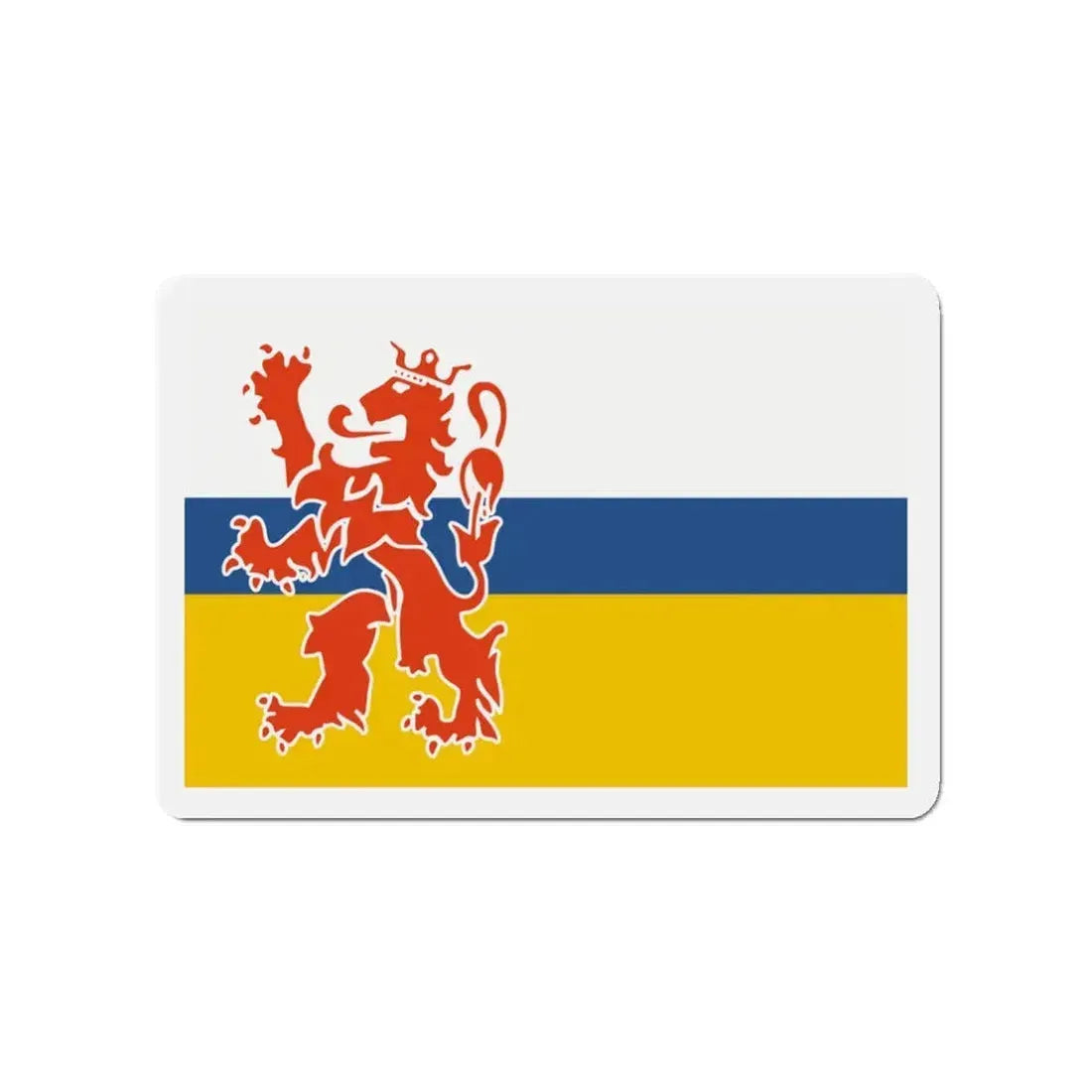 Flag of Limburg Netherlands - Refrigerator Magnet 3 Inch - The Sticker Space