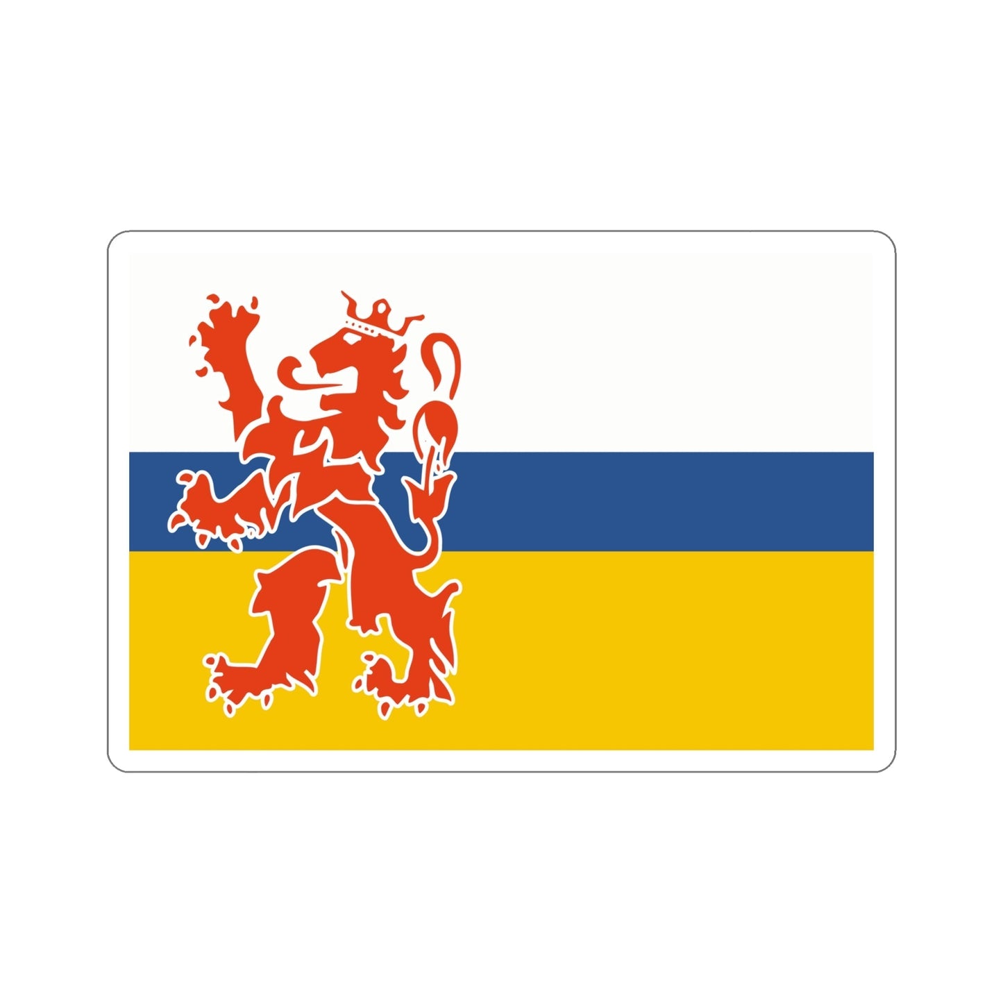 Flag of Limburg Netherlands STICKER Vinyl Die-Cut Decal-6 Inch-The Sticker Space