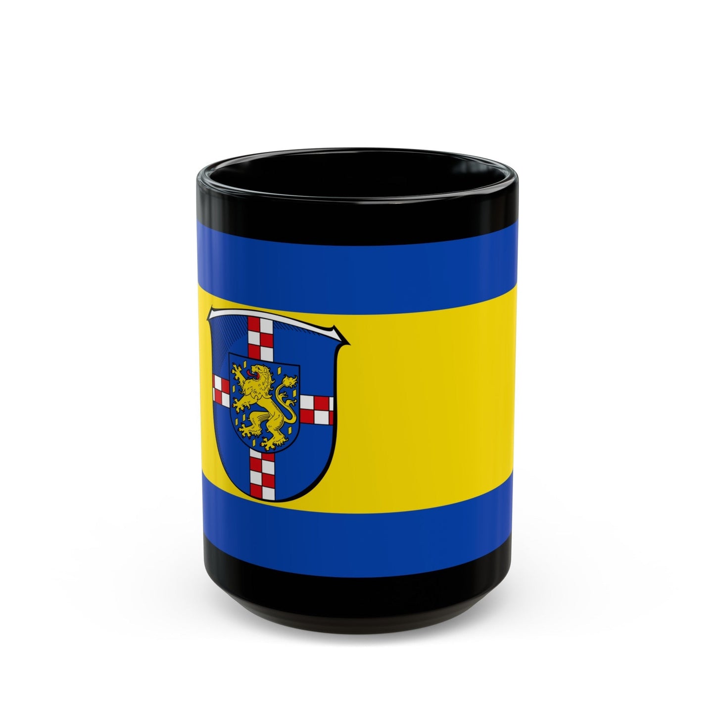 Flag of Limburg Weilburg Germany - Black Coffee Mug-15oz-The Sticker Space