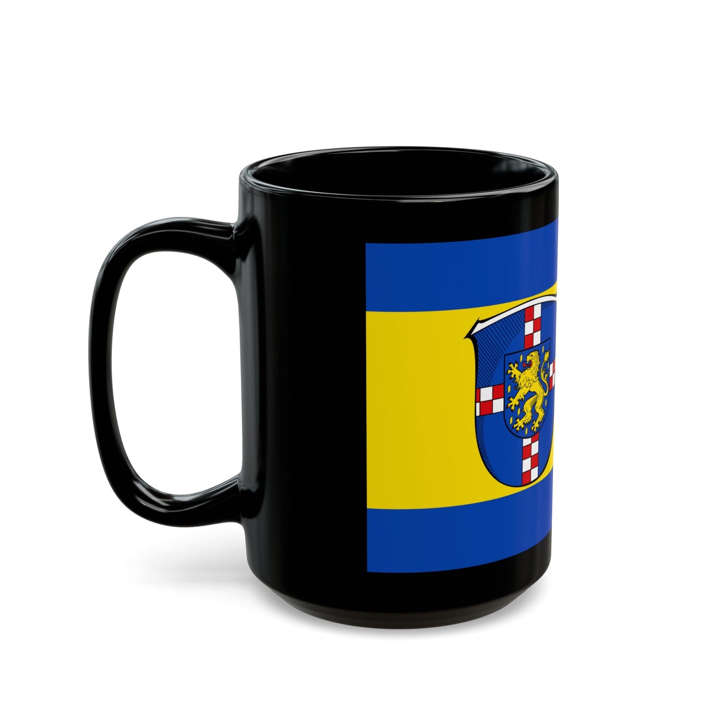 Flag of Limburg Weilburg Germany - Black Coffee Mug-The Sticker Space