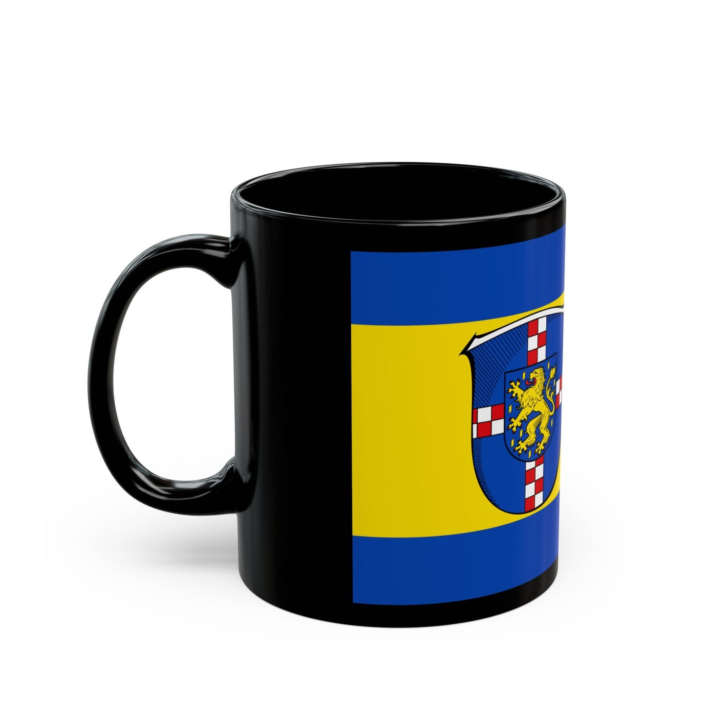 Flag of Limburg Weilburg Germany - Black Coffee Mug-The Sticker Space