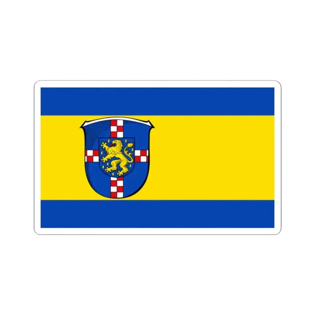 Flag of Limburg Weilburg Germany - STICKER Vinyl Kiss-Cut Decal 2 Inch White - The Sticker Space