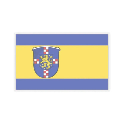 Flag of Limburg Weilburg Germany - STICKER Vinyl Kiss-Cut Decal 3 Inch Transparent - The Sticker Space