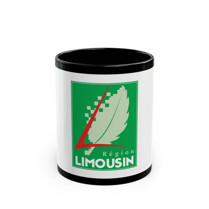 Flag of Limousin France 2 - Black Coffee Mug-11oz-The Sticker Space