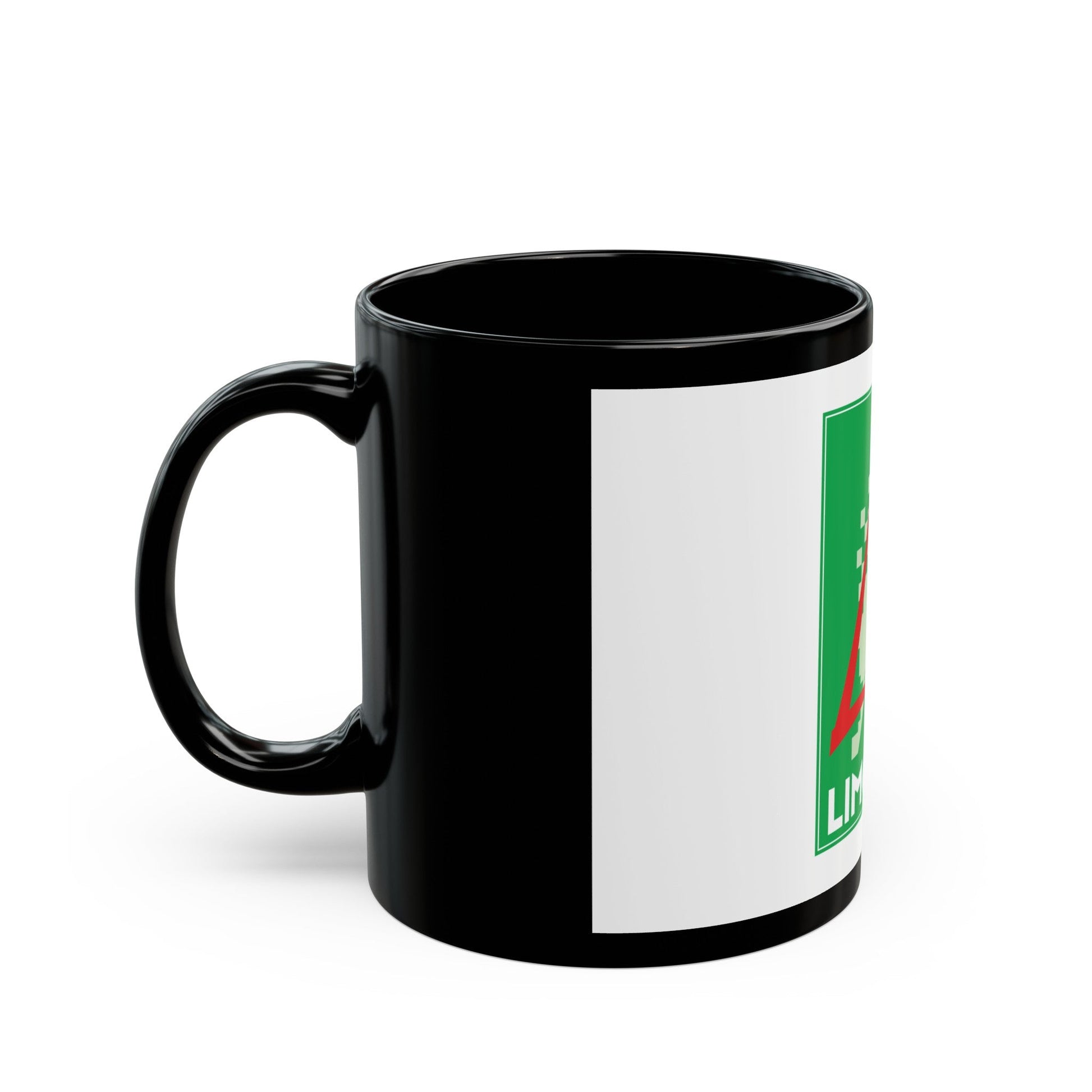 Flag of Limousin France 2 - Black Coffee Mug-The Sticker Space