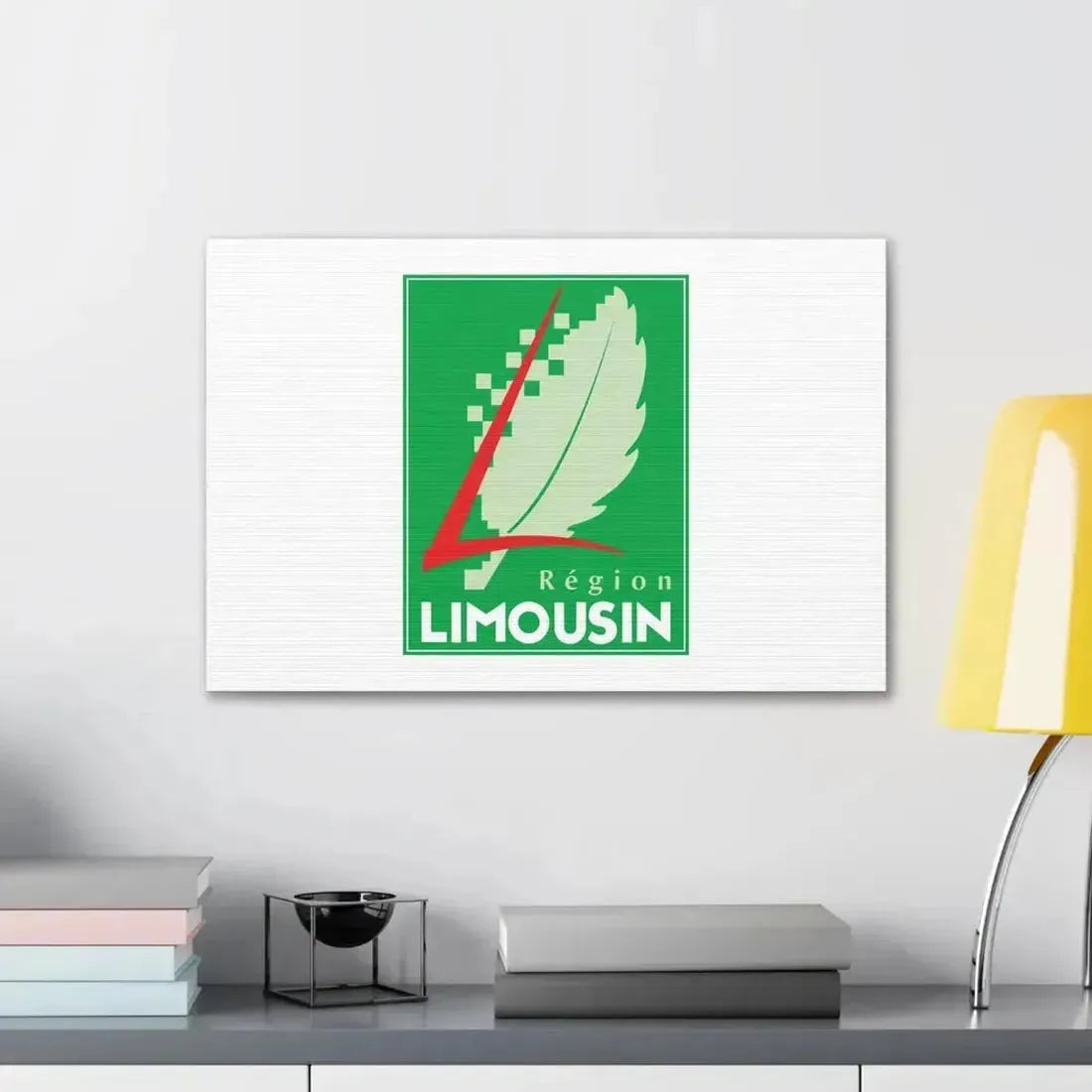 Flag of Limousin France 2 - Canvas Wall Art - The Sticker Space
