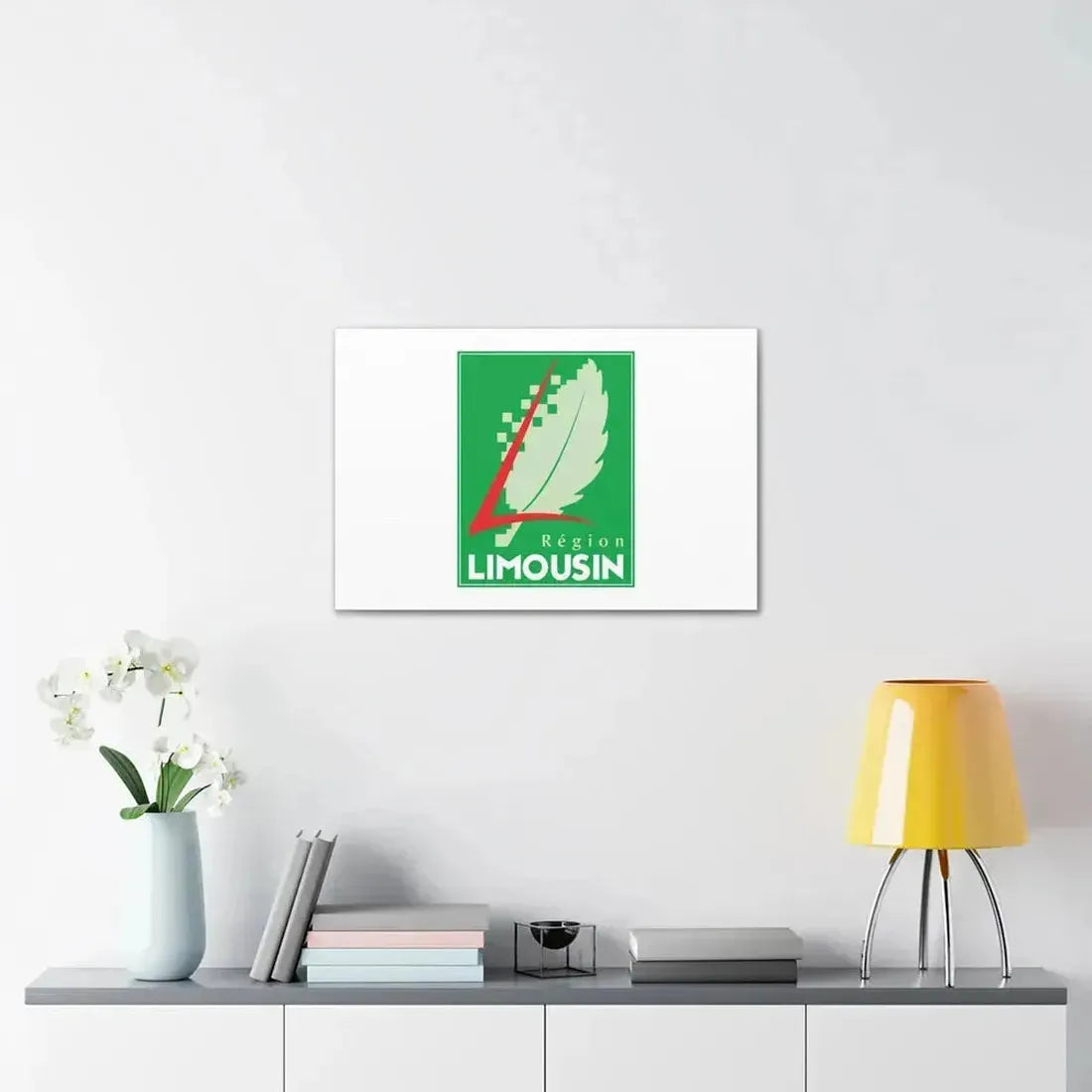 Flag of Limousin France 2 - Canvas Wall Art - The Sticker Space