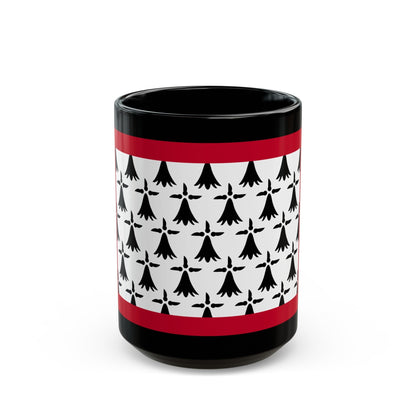 Flag of Limousin France - Black Coffee Mug-15oz-The Sticker Space