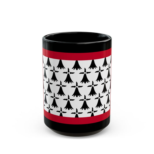 Flag of Limousin France - Black Coffee Mug-15oz-The Sticker Space