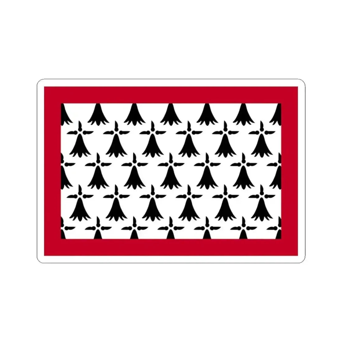 Flag of Limousin France - STICKER Vinyl Kiss-Cut Decal 3 Inch White - The Sticker Space