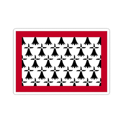 Flag of Limousin France - STICKER Vinyl Kiss-Cut Decal 3 Inch White - The Sticker Space