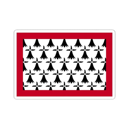 Flag of Limousin France - STICKER Vinyl Kiss-Cut Decal 4 Inch White - The Sticker Space