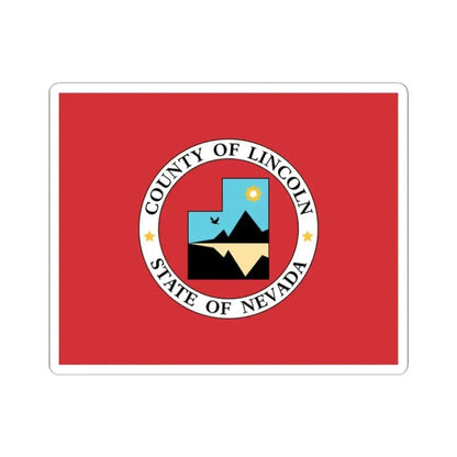 Flag of Lincoln County Nevada (United States) STICKER Vinyl Kiss-Cut Decal 2 Inch White - The Sticker Space