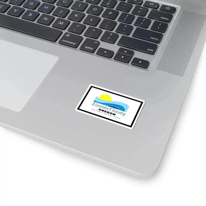 Flag of Lincoln County Oregon (United States) STICKER Vinyl Kiss-Cut Decal - The Sticker Space