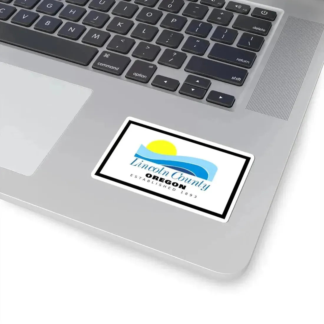 Flag of Lincoln County Oregon (United States) STICKER Vinyl Kiss-Cut Decal - The Sticker Space