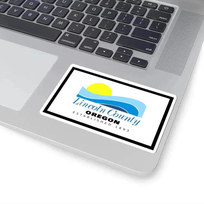Flag of Lincoln County Oregon (United States) STICKER Vinyl Kiss-Cut Decal - The Sticker Space