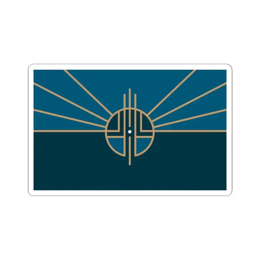 Flag of Lincoln Nebraska 2022 (United States) STICKER Vinyl Kiss-Cut Decal 3 Inch White - The Sticker Space