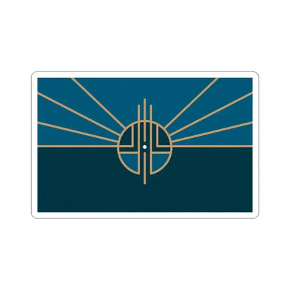 Flag of Lincoln Nebraska 2022 (United States) STICKER Vinyl Kiss-Cut Decal 3 Inch White - The Sticker Space