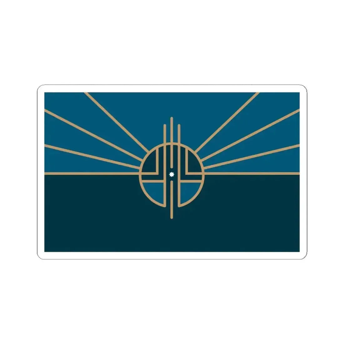 Flag of Lincoln Nebraska 2022 (United States) STICKER Vinyl Kiss-Cut Decal 4 Inch White - The Sticker Space