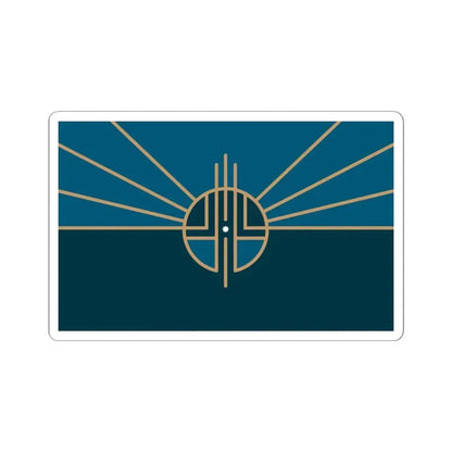 Flag of Lincoln Nebraska 2022 (United States) STICKER Vinyl Kiss-Cut Decal 4 Inch White - The Sticker Space