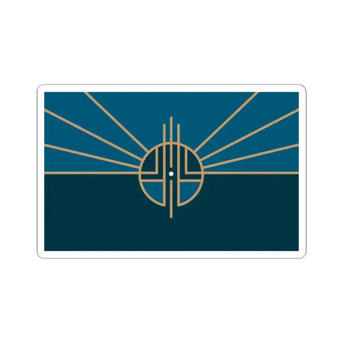 Flag of Lincoln Nebraska 2022 (United States) STICKER Vinyl Kiss-Cut Decal 6 Inch White - The Sticker Space