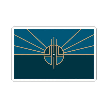 Flag of Lincoln Nebraska 2022 (United States) STICKER Vinyl Kiss-Cut Decal 6 Inch White - The Sticker Space