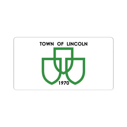 Flag of Lincoln Ontario (Canada) STICKER Vinyl Kiss-Cut Decal 2 Inch White - The Sticker Space