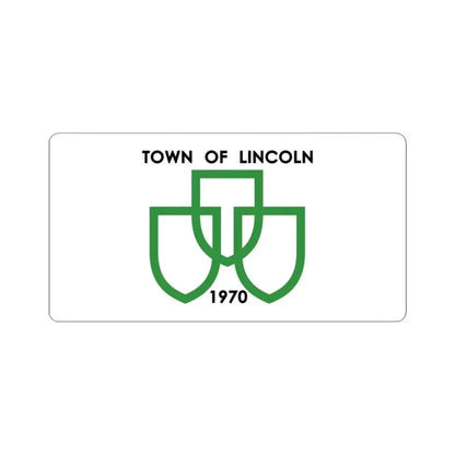 Flag of Lincoln Ontario (Canada) STICKER Vinyl Kiss-Cut Decal 3 Inch White - The Sticker Space