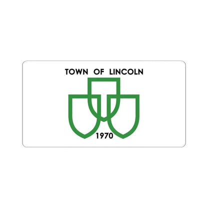 Flag of Lincoln Ontario (Canada) STICKER Vinyl Kiss-Cut Decal 4 Inch White - The Sticker Space