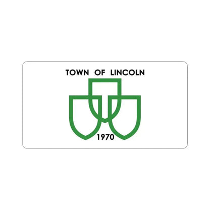 Flag of Lincoln Ontario (Canada) STICKER Vinyl Kiss-Cut Decal 6 Inch White - The Sticker Space