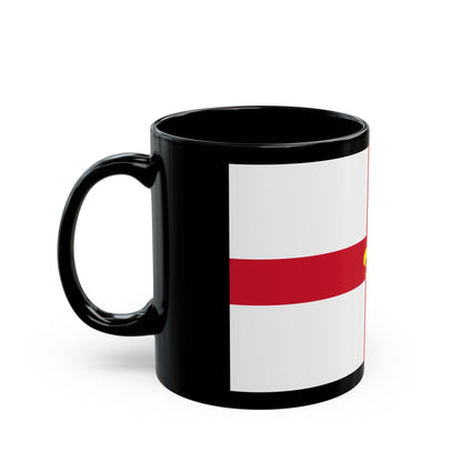 Flag of Lincoln UK - Black Coffee Mug-The Sticker Space