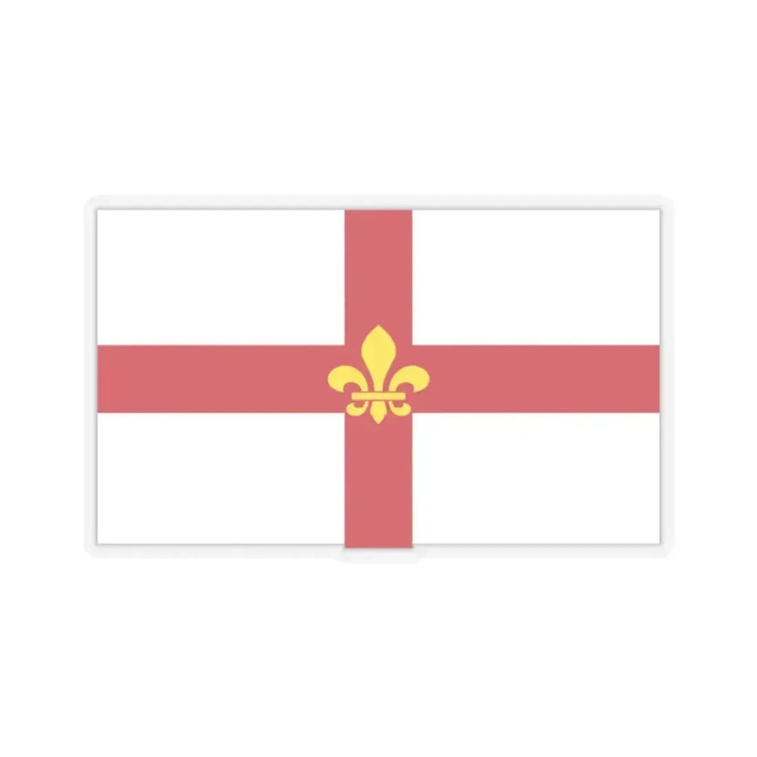 Flag of Lincoln UK - STICKER Vinyl Kiss-Cut Decal 2 Inch Transparent - The Sticker Space