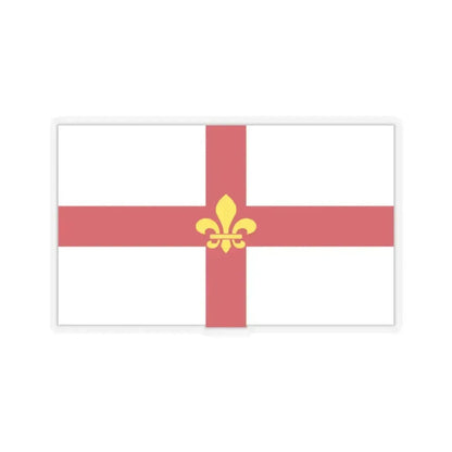 Flag of Lincoln UK - STICKER Vinyl Kiss-Cut Decal 2 Inch Transparent - The Sticker Space