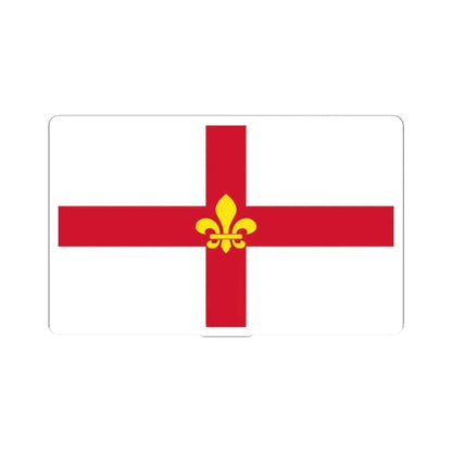 Flag of Lincoln UK - STICKER Vinyl Kiss-Cut Decal 2 Inch White - The Sticker Space