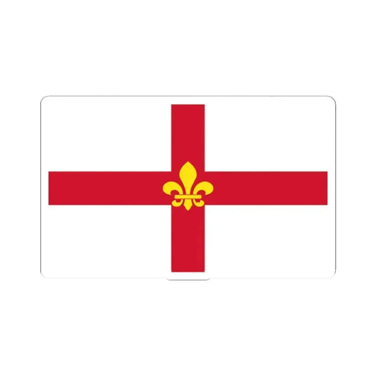 Flag of Lincoln UK - STICKER Vinyl Kiss-Cut Decal 2 Inch White - The Sticker Space