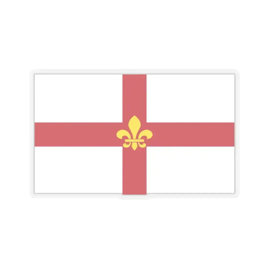 Flag of Lincoln UK - STICKER Vinyl Kiss-Cut Decal 3 Inch Transparent - The Sticker Space