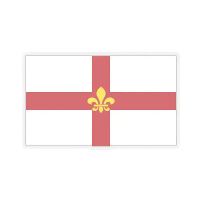 Flag of Lincoln UK - STICKER Vinyl Kiss-Cut Decal 3 Inch Transparent - The Sticker Space