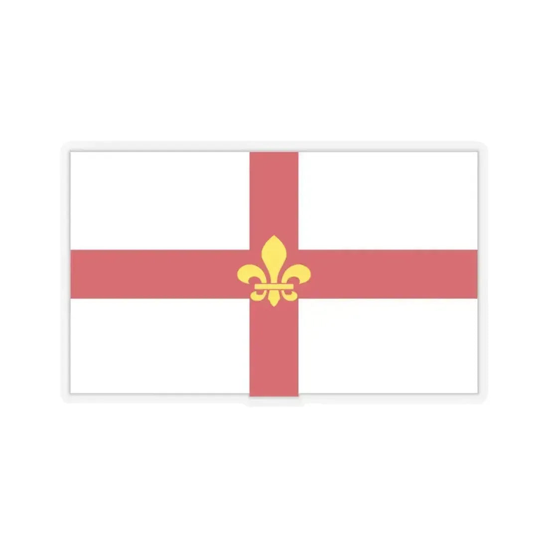 Flag of Lincoln UK - STICKER Vinyl Kiss-Cut Decal 4 Inch Transparent - The Sticker Space
