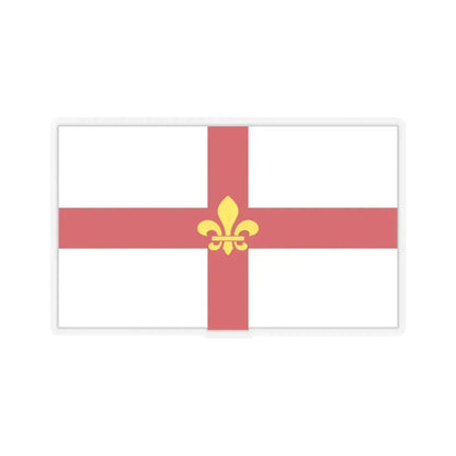 Flag of Lincoln UK - STICKER Vinyl Kiss-Cut Decal 4 Inch Transparent - The Sticker Space
