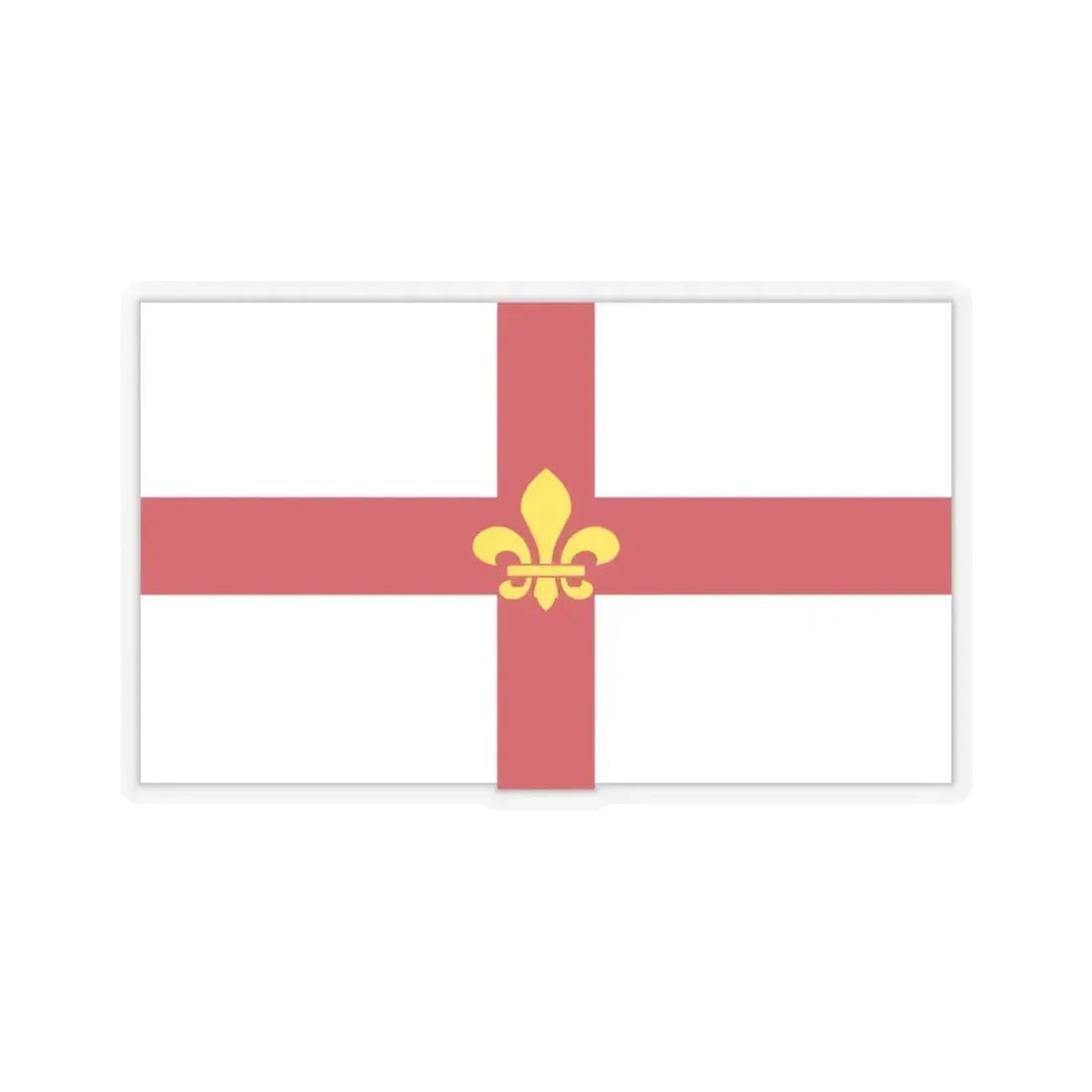 Flag of Lincoln UK - STICKER Vinyl Kiss-Cut Decal 6 Inch Transparent - The Sticker Space