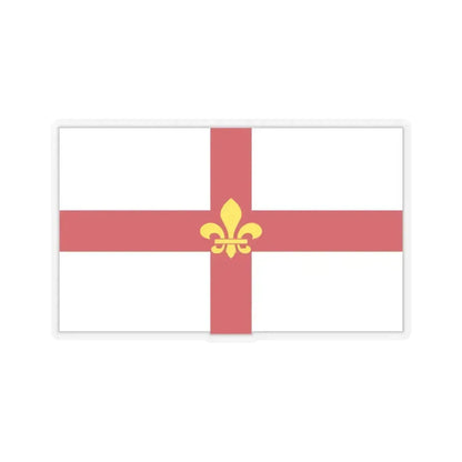 Flag of Lincoln UK - STICKER Vinyl Kiss-Cut Decal 6 Inch Transparent - The Sticker Space