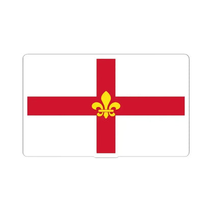 Flag of Lincoln UK - STICKER Vinyl Kiss-Cut Decal 6 Inch White - The Sticker Space