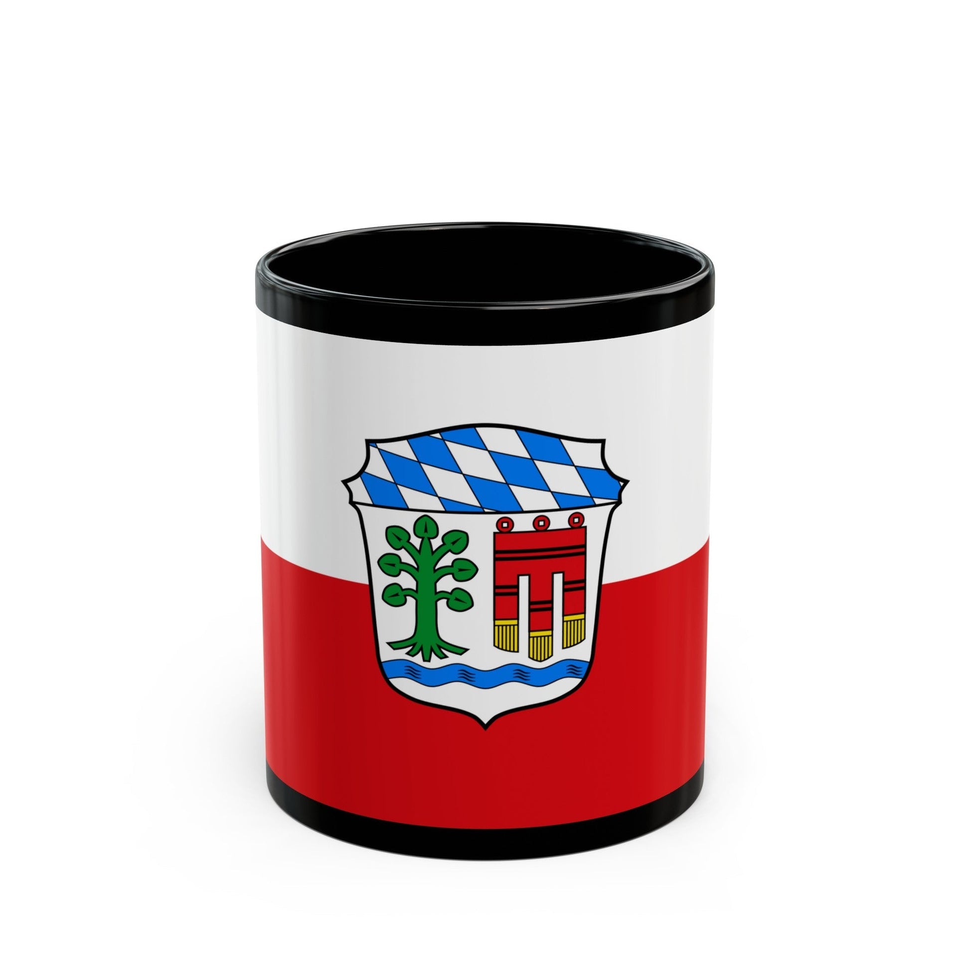 Flag of Lindau Germany - Black Coffee Mug-11oz-The Sticker Space