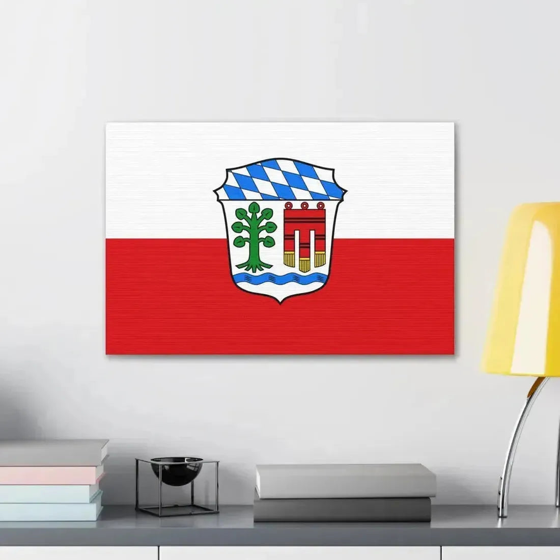 Flag of Lindau Germany - Canvas Wall Art - The Sticker Space