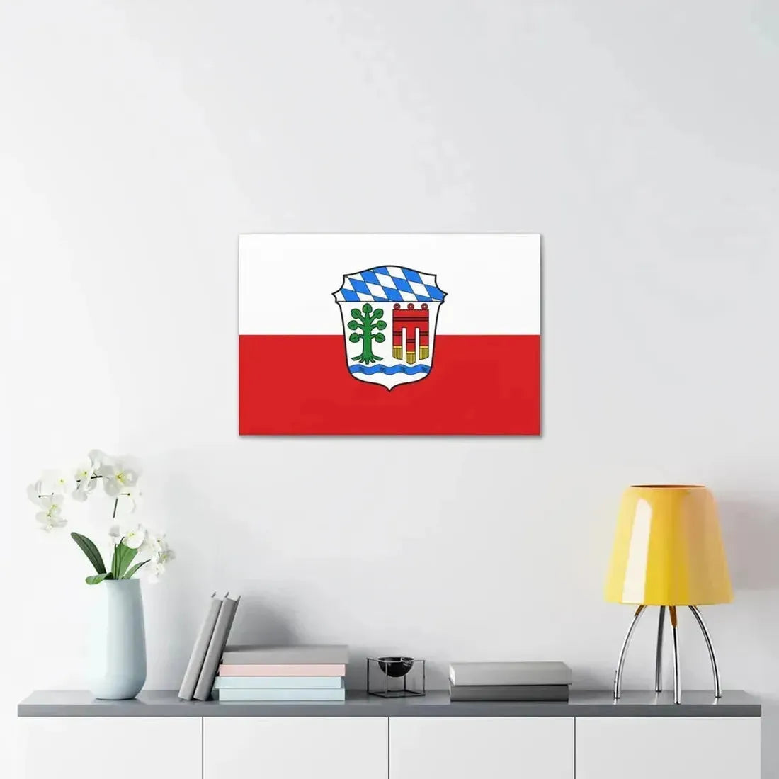 Flag of Lindau Germany - Canvas Wall Art - The Sticker Space