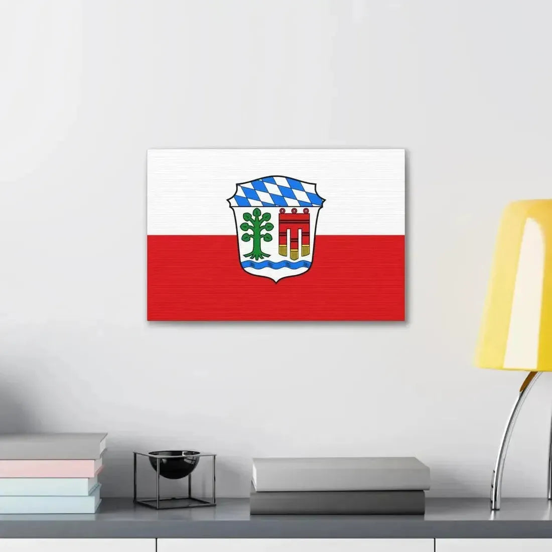 Flag of Lindau Germany - Canvas Wall Art - The Sticker Space