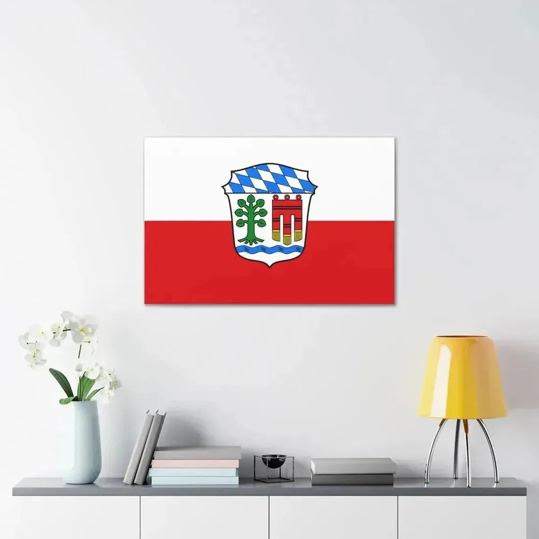 Flag of Lindau Germany - Canvas Wall Art - The Sticker Space