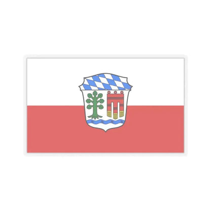 Flag of Lindau Germany - STICKER Vinyl Kiss-Cut Decal 4 Inch Transparent - The Sticker Space